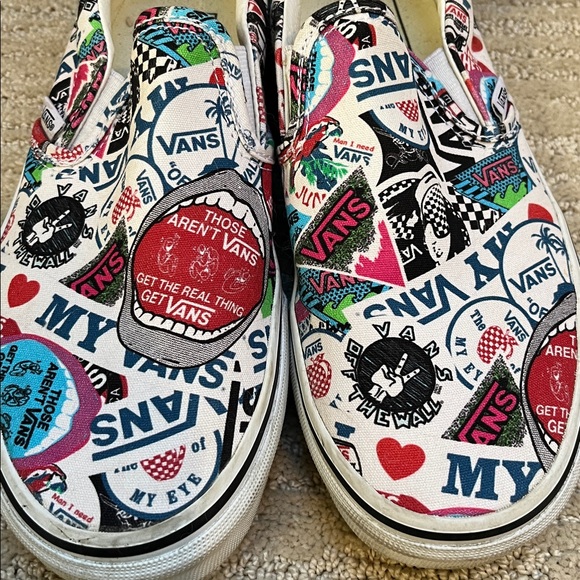 Vans BMX “Those Aren’t Vans” Print Unisex Skater Slip On Sneakers W 8 /M 6.5 EUC - Picture 5 of 10